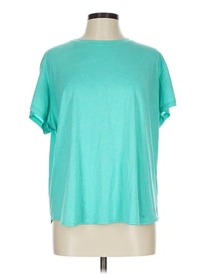 Pre-owned New Balance Short Sleeve T-shirt In Teal