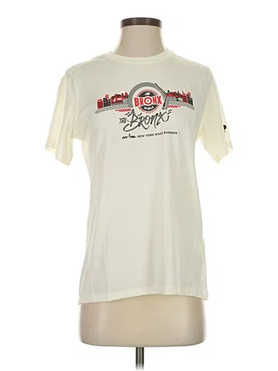 Pre-owned New Balance Short Sleeve T-shirt In White