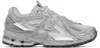 New Balance 1906 Leather-trimmed Mesh Sneakers In Concrete/silver Meta