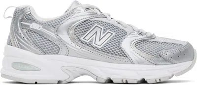 New Balance Silver 530 Sneakers In Grey/silver Metallic