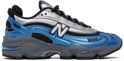 New Balance Silver & Navy 1000 Trainers