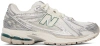 NEW BALANCE SILVER & OFF-WHITE 1906R SNEAKERS