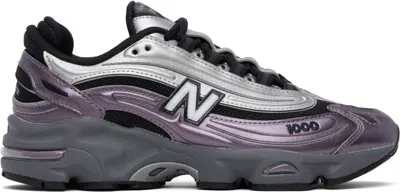 New Balance 1000 Sneakers Dark Ice Wine / Silver Metallic In Multi