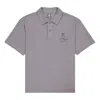 New Balance Skateboard Graphic Polo Shirt 'grey' In Purple