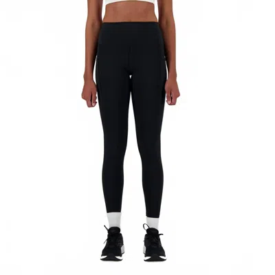 New Balance Sleek High Rise Legging - 27" In Black