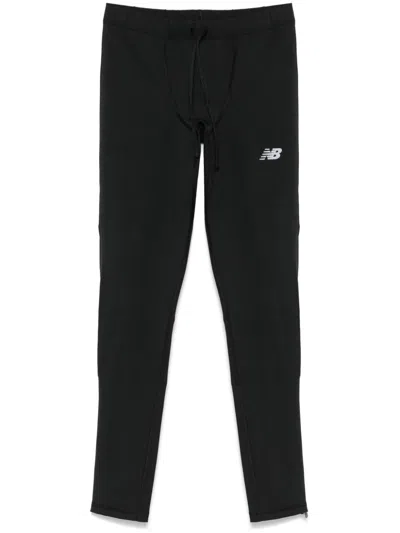 New Balance Sleek Reflective Leggings In Black