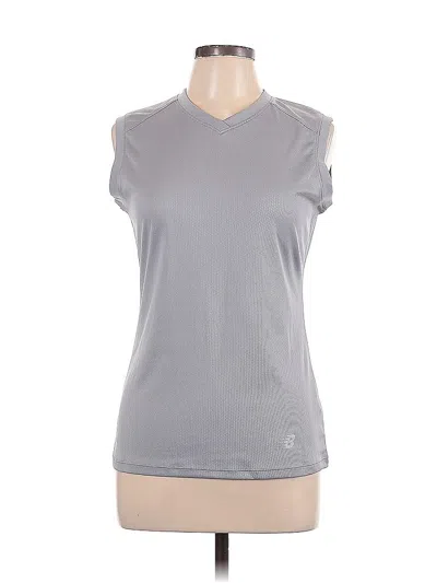 Pre-owned New Balance Sleeveless T-shirt In Gray