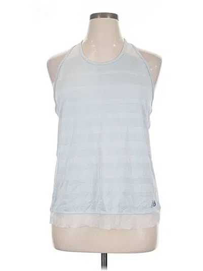 Pre-owned New Balance Sleeveless Top Blue Halter Neckline Tops