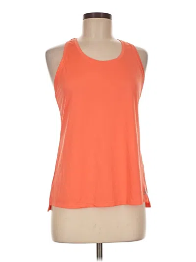 Pre-owned New Balance Sleeveless Top Orange Halter Neckline Tops