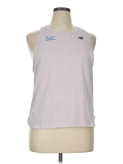 Pre-owned New Balance Sleeveless T-shirt In Gray