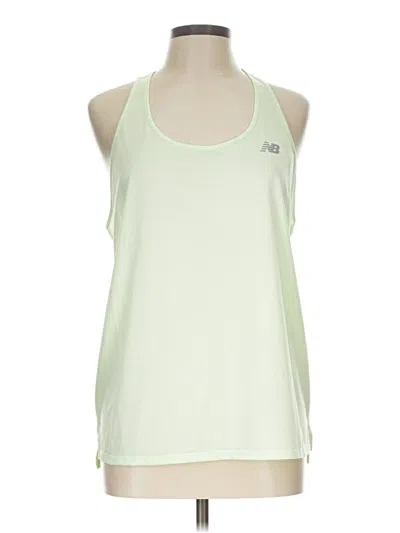 Pre-owned New Balance Sleeveless T-shirt In Green