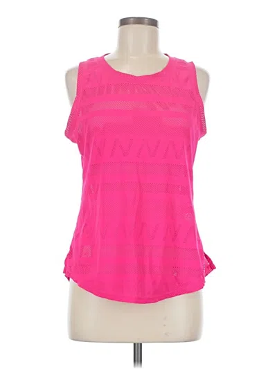 Pre-owned New Balance Sleeveless T-shirt In Pink