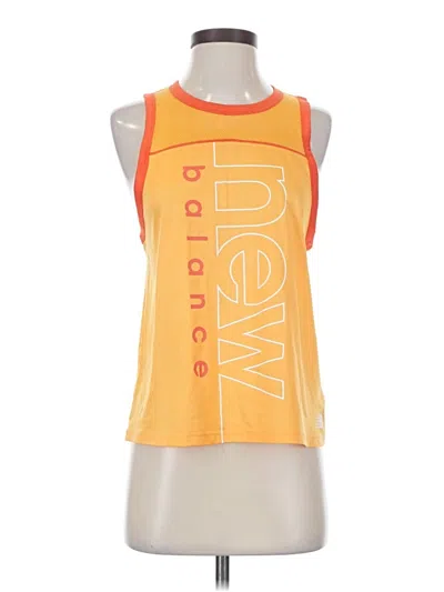 Pre-owned New Balance Sleeveless T-shirt In Yellow