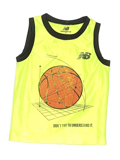 Pre-owned New Balance Kids' Sleeveless T-shirt In Yellow