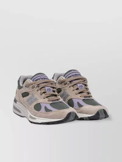 New Balance Slip-on Sneakers With Suede And Mesh In Neutral