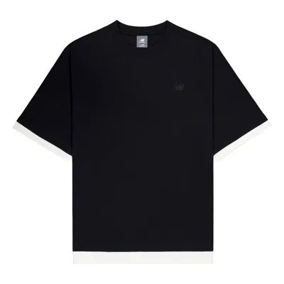 New Balance Small Nb Logo Crewneck T-shirt 'black'
