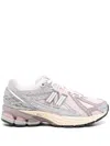 New Balance Pink Low Top Sneakers With Logo Patch On Side And Tongue And Perforated Panels In Tech Fabric Unisex In Neutral