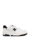 New Balance 550 Sneakers In White With Black Detail In White