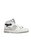 New Balance High-top Sneakers With Perforated Detailing In White