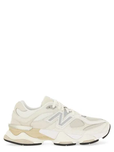 New Balance White Fabric Mesh Chunky Sneakers In Animal Print