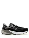 New Balance Black Low Top Sneakers With Logo Detail In Suede And Tech Fabric Woman In Black