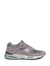 New Balance 991 V2 Mesh And Suede Low-top Sneakers In Grey