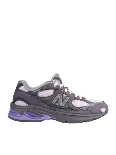 New Balance Multicolour Leather Synthetic Mesh Sneakers In Gray