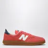 New Balance Men's T500 Sneaker In Drift Red With Nb Navy And Sea Salt, Men's At Urban Outfitters In Beige