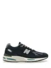 New Balance 991v2 Sneakers With Mesh Panels And Reflective Accents In Blue
