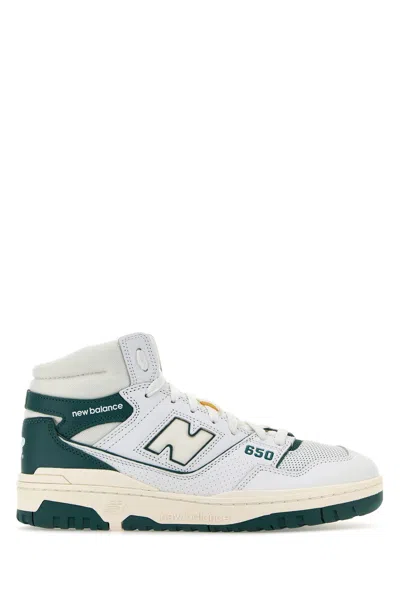 New Balance Padded Collar Leather Sneakers In Multi