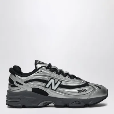 NEW BALANCE SNEAKERS 1000 SL IN METALLIC SILVER LEATHER