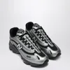 New Balance Mens Silver Metallic Green 1000 Metallic Mixed-material Trainers