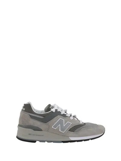 NEW BALANCE NEW BALANCE '997' GREY SUEDE BLEND SNEAKERS