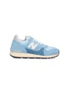 New Balance Low Top Sneakers With Rubber Sole And Suede Overlays