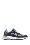 New Balance Low Top Sneakers With Mesh Panels And Suede Overlays