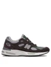 New Balance Suede And Mesh Panel Sneakers