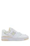 New Balance Leather Sneakers 550 Perforated Toe Rubber Sole In White