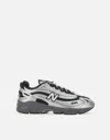 New Balance Mens Silver Metallic Green 1000 Metallic Mixed-material Trainers