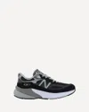 New Balance Black Low Top Sneakers With Logo Detail In Suede And Tech Fabric Woman