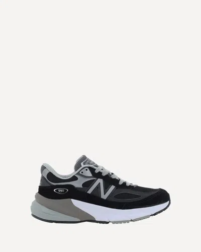 New Balance 990 V6 Low Top Lace Up Trainers In Nero