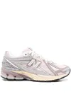 New Balance Pink Low Top Sneakers With Logo Patch On Side And Tongue And Perforated Panels In Tech Fabric Unisex In Multi