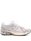 New Balance Pink Low Top Sneakers With Logo Patch On Side And Tongue And Perforated Panels In Tech Fabric Unisex In Multi