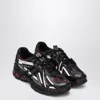 New Balance Mesh Panel Sneakers Rubber Outsole In Black