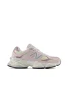 New Balance '9060' Pink Sneaker With Side Logo And Chunky Sole In Pink