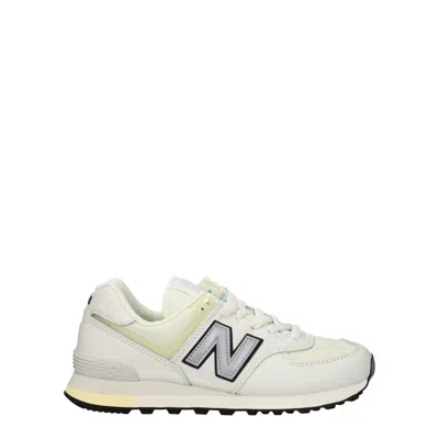 New Balance Trainers 574 Man Fabric Beige In White