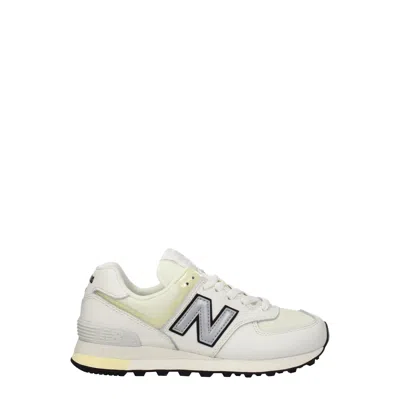 New Balance Sneakers 574 Woman Fabric Beige
