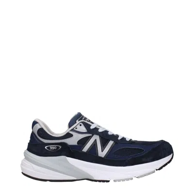 New Balance Sneakers 990 Men's Suede Blue/silver