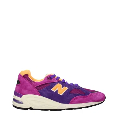 NEW BALANCE NEW BALANCE SNEAKERS 990 UOMO CAMOSCIO VIOLA/GIALLO