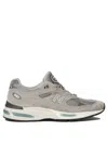 New Balance 991v2 Suede And Mesh Sneakers