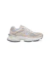 New Balance 9060 Brown Sneaker With Side Logo And Chunky Sole In Suede Unisex In Beige